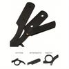 1pc Stainless Steel Men's Manual Thumb Shaving Razor With Razor Stand New Model Shaver Kit With Double-Edged Folding Razor Blade For Shaving, Trimming