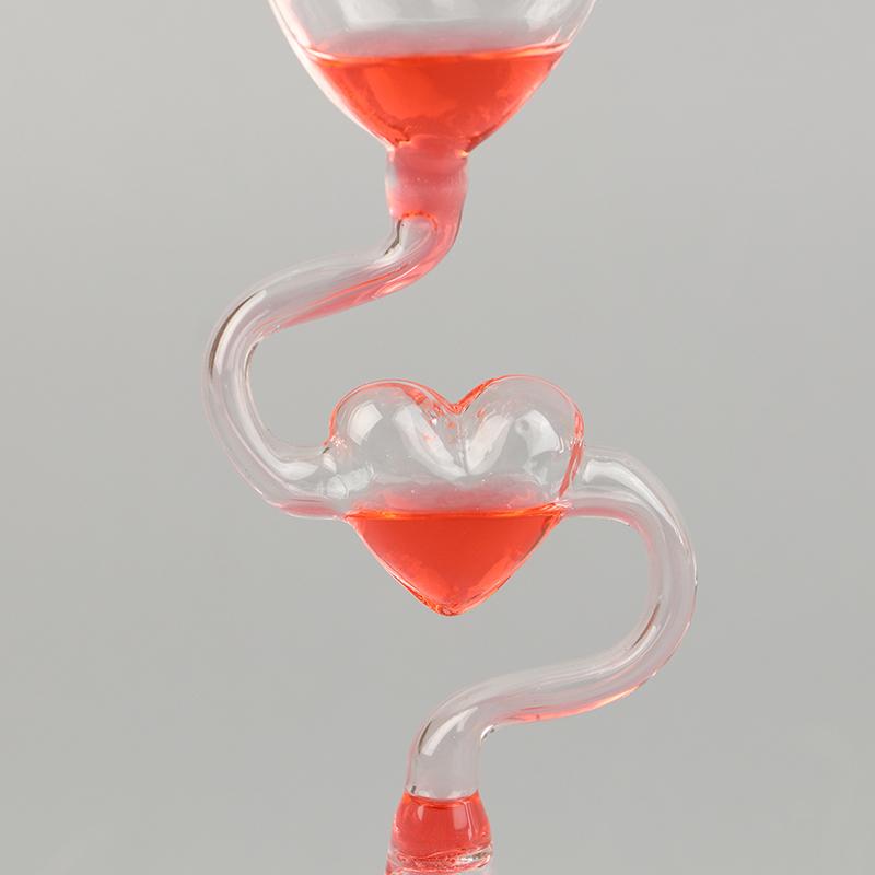 Children Educational Toys Science Energy Museum Toy Love Meter Hand Boiler Thermometer Spiral Glass