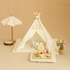 1/12 Doll House Minature Tent Easy Assembly Design Safe Cotton Polyester Playtent For Children Pretend Play Activity