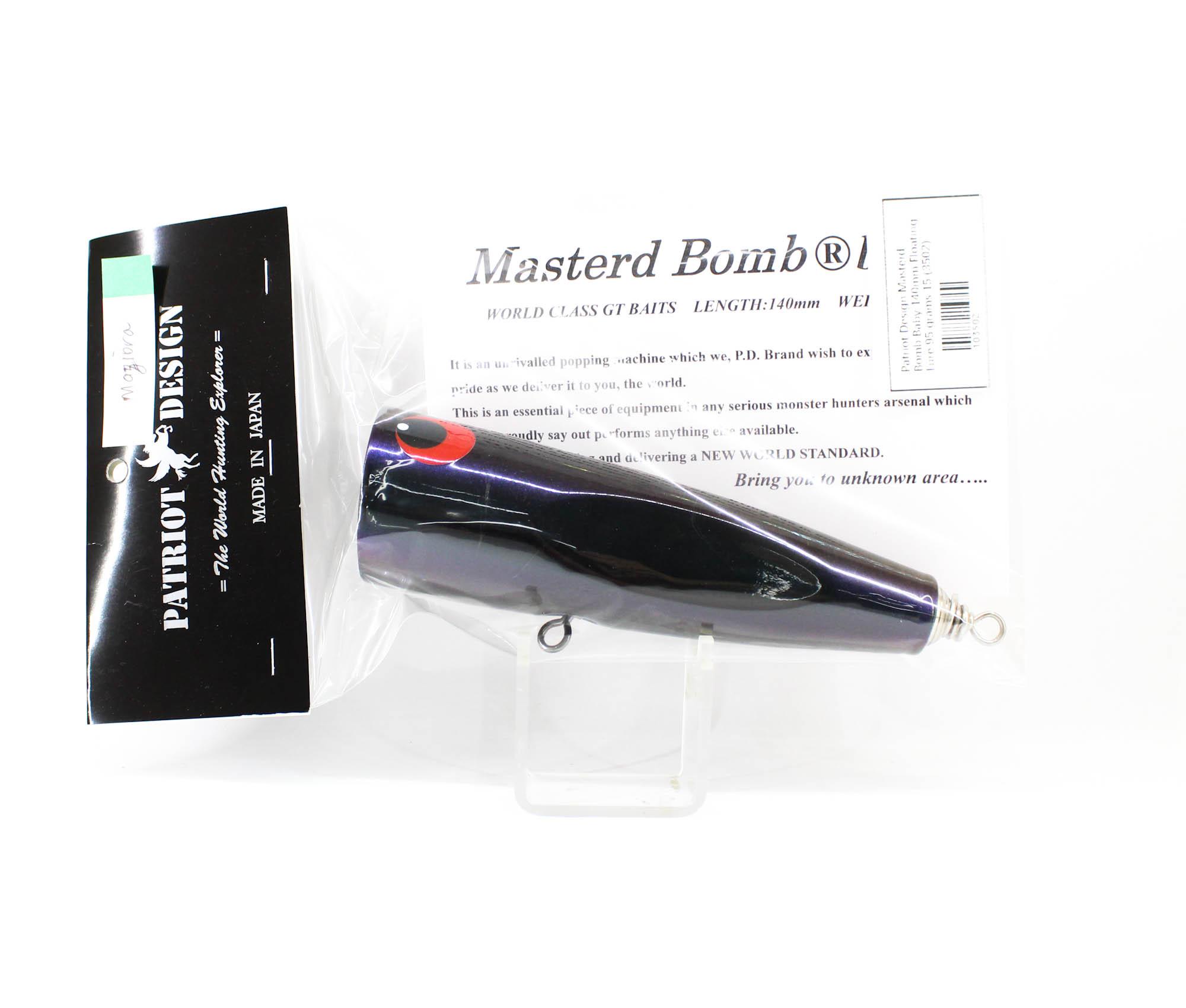 

Patriot Design Masterd Bomb Baby 140mm Floating Lure 95 grams 15 (3502)