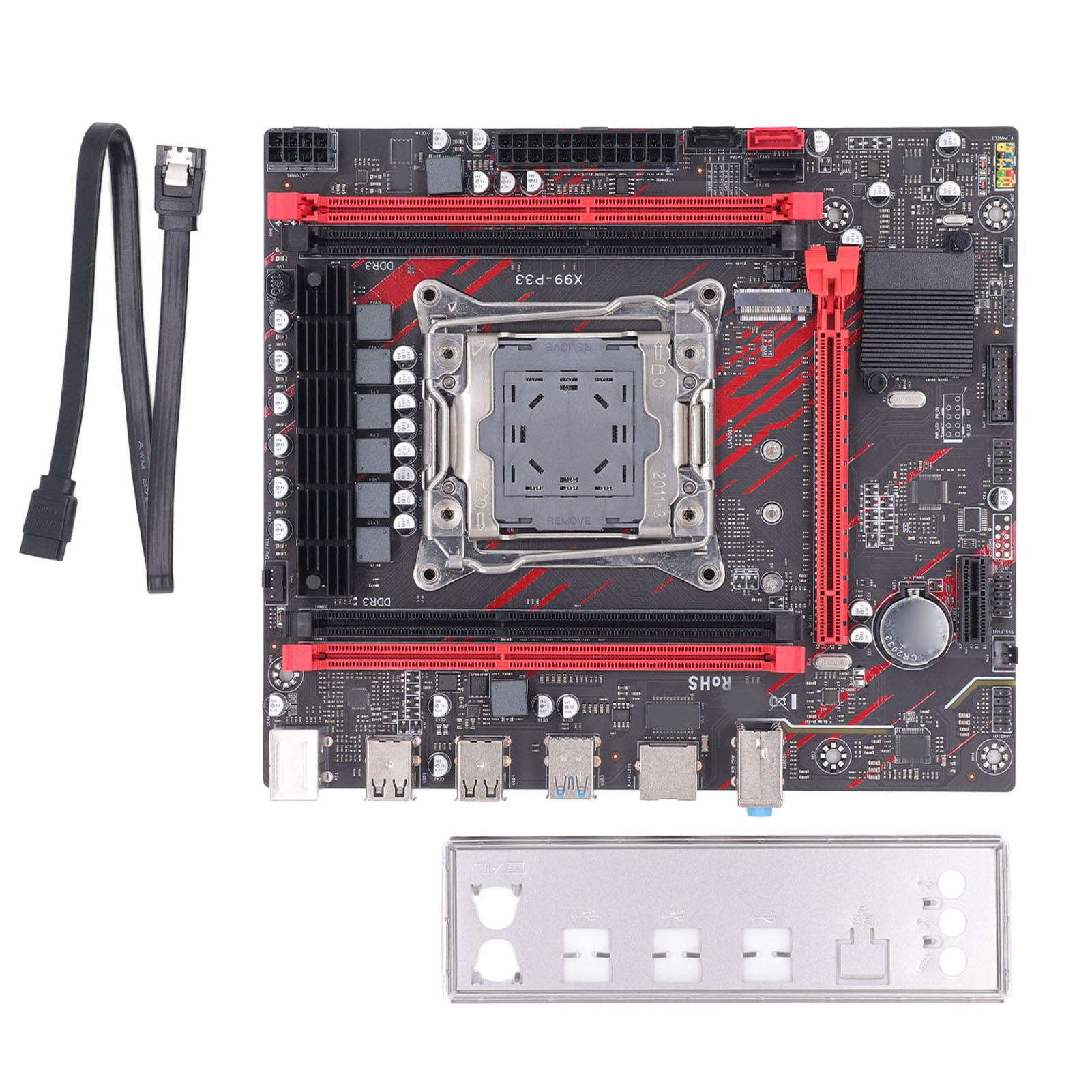 

X99 P33 Материнська плата комп’ютера 4 пам’яті DDR3 LGA 2011 3 E5 V3 Ігрова материнська плата Стабільна материнська плата PCB