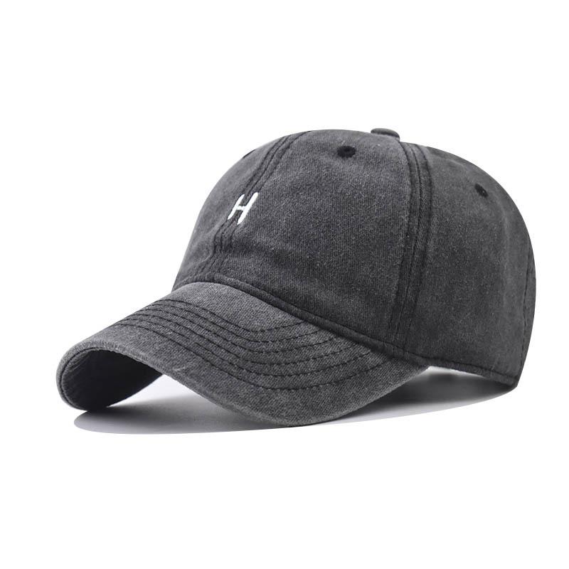 Cotton personalized H embroidery baseball cap spring new personalized embroidery cap
