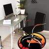 1pz Tappeto Rotondo con Logo del Drago di Mortal Kombat, Realizzato in Poliestere, Perfetto per Decorare Sedie da Ufficio, Soggiorni fplt044