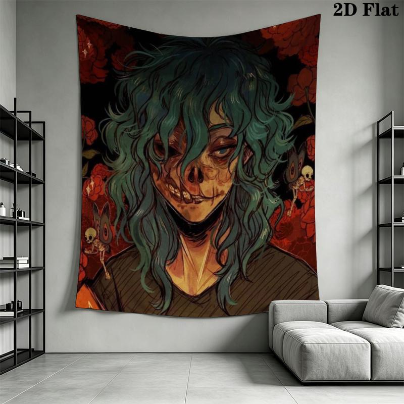 Sally face Wandteppich Ästhetischer Wandbehang Bedruckter Stoffdecke Dekorative Wandteppiche für Schlafzimmer Wohnzimmer Heimdekoration