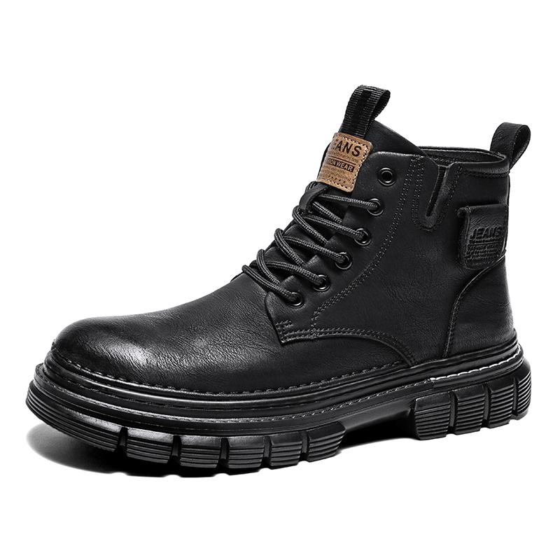

Men high quality top casual boots spring and autumn new soft sole non slip comfort outdoor fashion youth Joker work 43