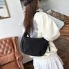 Borsa a Spalla in Tessuto Morbido alla Moda da Donna Tinta Unita Stile Casual da Studente Borse Grandi Borse a Tracolla per Donna Borsa Hobo da Spalla