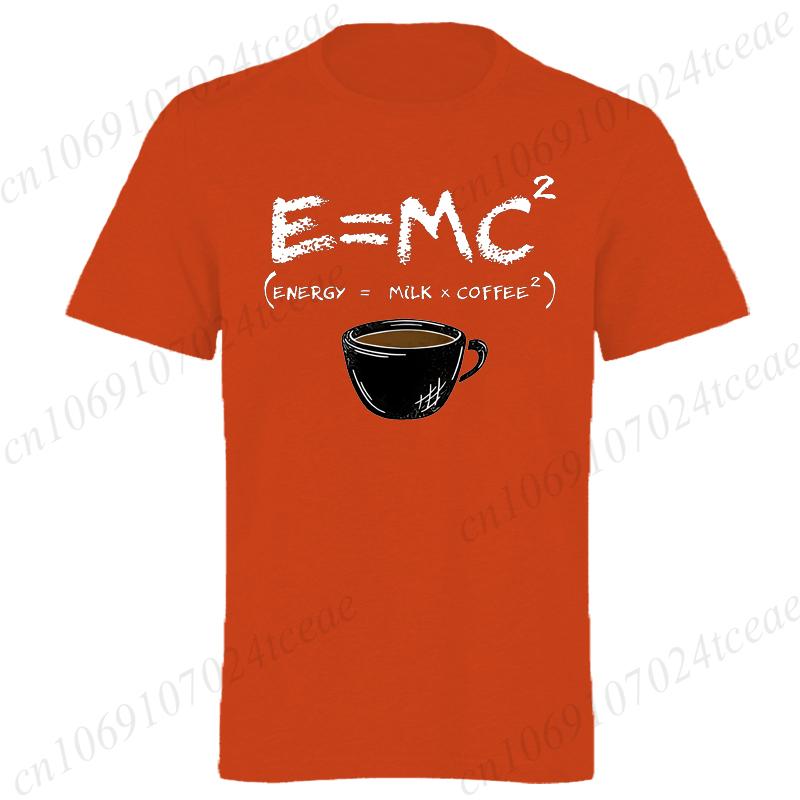 Formula Science Coffee E MC Equation Unisex T-Shirt, Energy Milk Coffee T-Shirts,Vintage T Shirts,short Sleeve Shirts for Men
