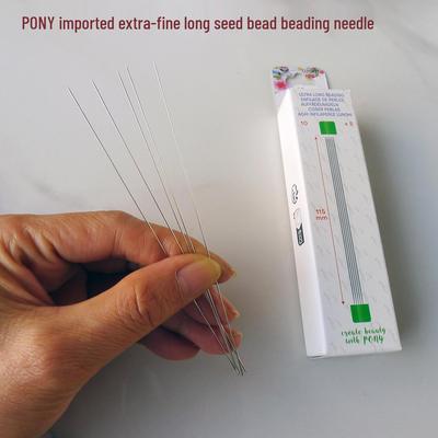 PONY Ultra-Fine Seed Bead Threading Needle - Extra Thin and Long for Beading