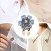 Button Covers for Women Rhinestone Alloy Pins Cuff Link Jewelry Fashion Accessories for Blouses Dress Suit Wedding Party