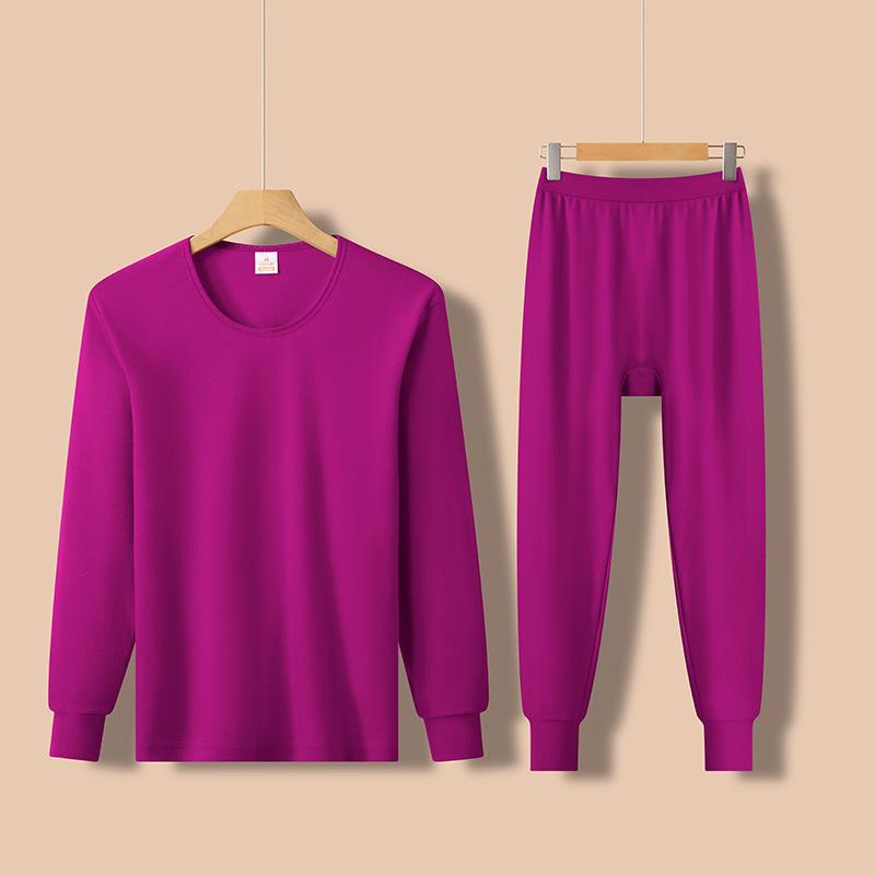 

Женский теплый хлопковый комплект больших размеров на осень-зиму: Антистатический верх и брюки для женщин среднего и пожилого возраста XL (60-65 kg)