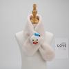 2025 Cartoon Cute Faux Rabbit Fur Children's Plush Scarf - Winter Thickened Neck Warmer for Boys and Girls.