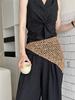 Vintage ethnic style sequins Spice girl triangle scarf headscarf waist scarf fart curtain women's summer seaside vacation shawl versatile