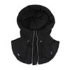 Winter Ultralight Down Hooded Hats For Women Men Warm Ring Scarf Balaclava Hat Neck Zippper Drawstring Coat Scarf Short Tank Top