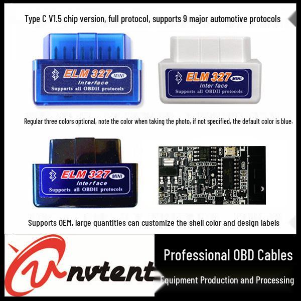 Model C Dual-Mode Bluetooth 5.1 Mini ELM327 OBD Scanner, Compatible with 9 Protocols