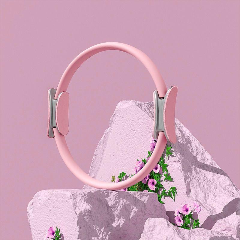 Pilates Yoga Ring Non Slip Padded Grips Magic Fitness Circle for Shoulder Opening Hip Flexor Exercise Home Gym