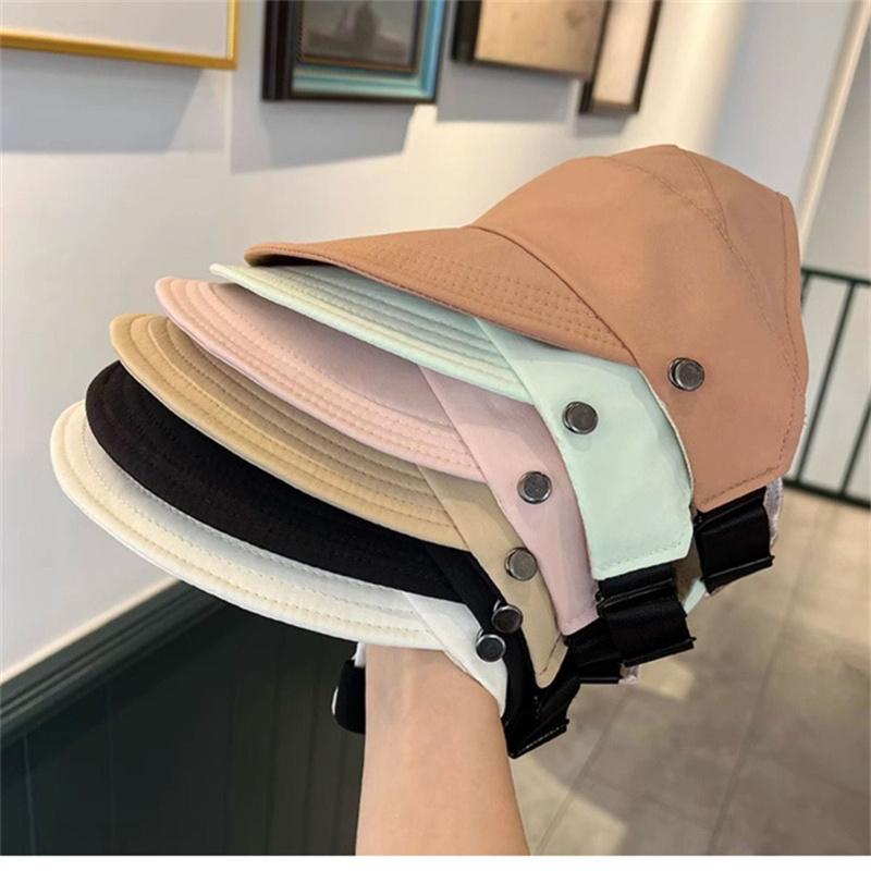 Cappello da sole pieghevole a tesa larga con coulisse, regolabile, estivo, ad asciugatura rapida, con visiera, da pescatore, per donna, cappello da spiaggia