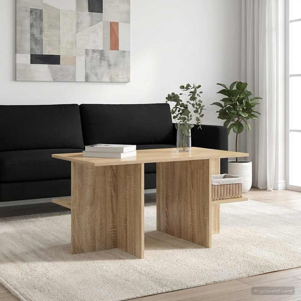Coffee Table Sonoma Oak 87 X 50 X 45 Cm Particleboard