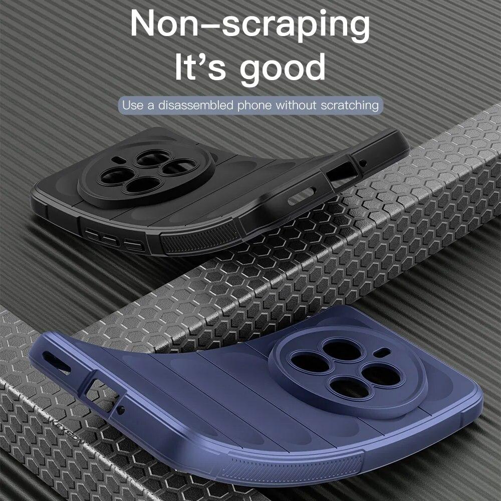 KEYSION Stoßfeste Hülle für Realme 12 Pro+ 5G Rutschfeste, weiche Silikon-Telefonrückseite für OPPO Realme 12 Pro Plus 5G 11 Pro+