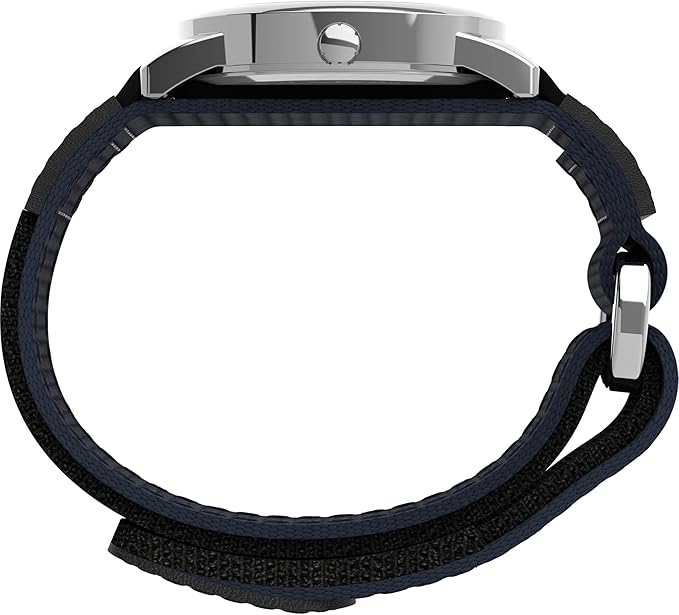 TIMEX Easy Reader TW2U85000 Zegarek Kwarcowy Niebieska Tarcza Czarny Skórzany Męski Japonia Oryginalny