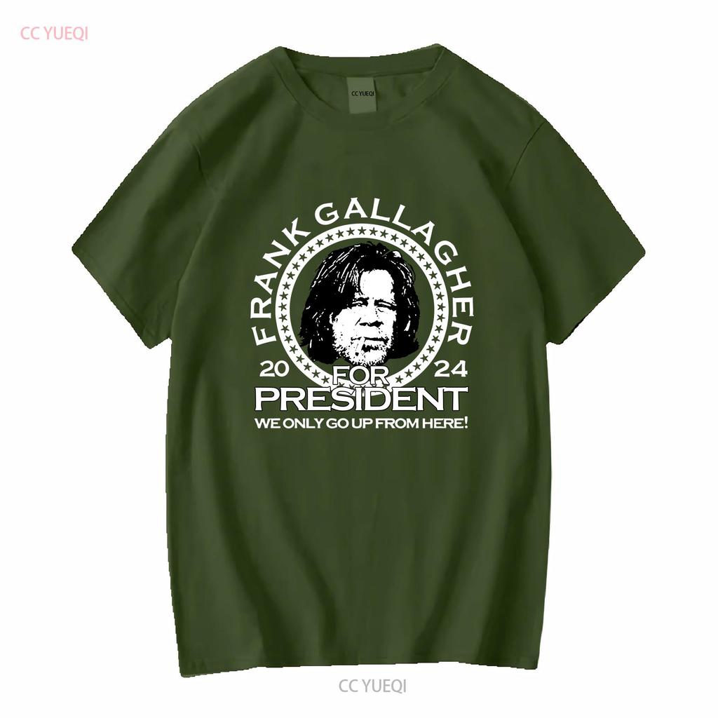 Frank Gallagher For President 2024 Best T Shirt Red Size S 4XL EG575 Vintage Washed Stretched Unisex Comfortable Fashion Soft