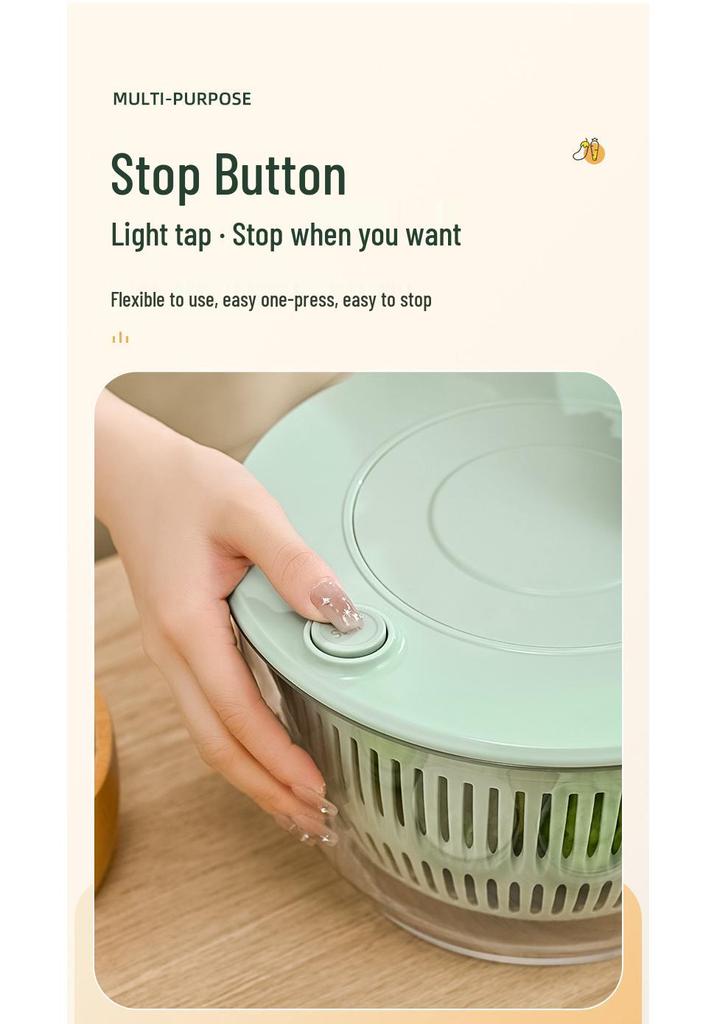 Multifunctional Vegetable Cutter & Salad Spinner with Large Capacity