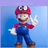 Grande Figura de Brinquedo Mario Super Mario Pvc Decoração de Casa Colecionável Exibição 27x38cm