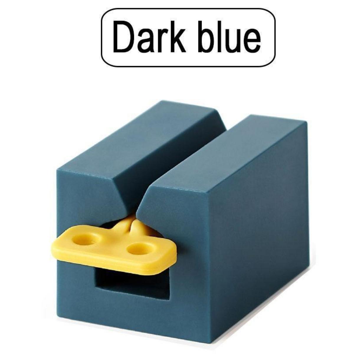 

1 шт., бытовой пластиковый тюбик для зубной пасты, соковыжималка, легкий дозатор, держатель для рулонов, принадлежности для ванной комнаты синий