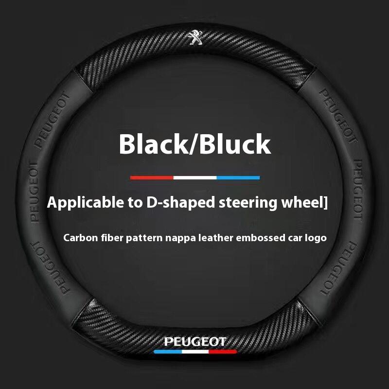 Car Anti-slip Leather Steering Wheel Cover For Peugeot 107 108 206 207 208 w 301 307 308 406 407 408 508 607 106 3008 4008 5008 GT