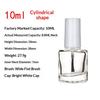 NEW 5/10/12/15ML Empty Clear Glass Nail Polish Bottles With Brush Cap Refillable Containers For Nail Art Lip Golss Liquid Sample