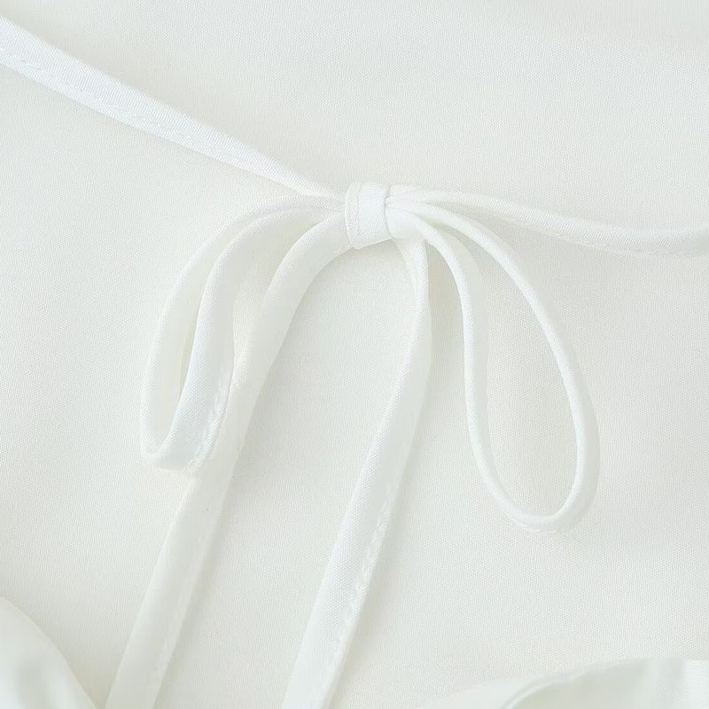 Kaslead New Women clothes Western Style Fashion Simple Loose Three Colors Hanging Neck Backless Short Dress