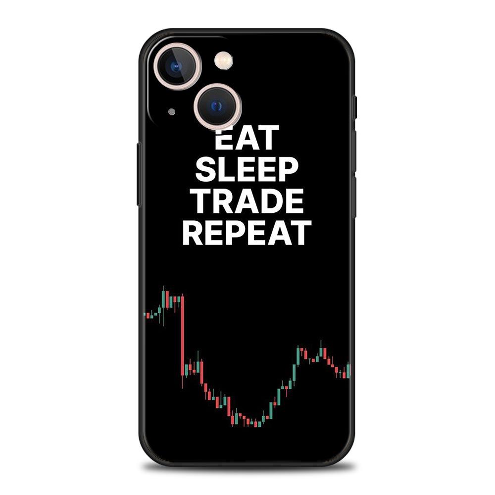 Phone Case For iPhone 16 15 14 13 12 11 Pro Max XS X XR SE 7 8 Plus Shell Trade Investment Forex Stock Market iPhone 16e Cover