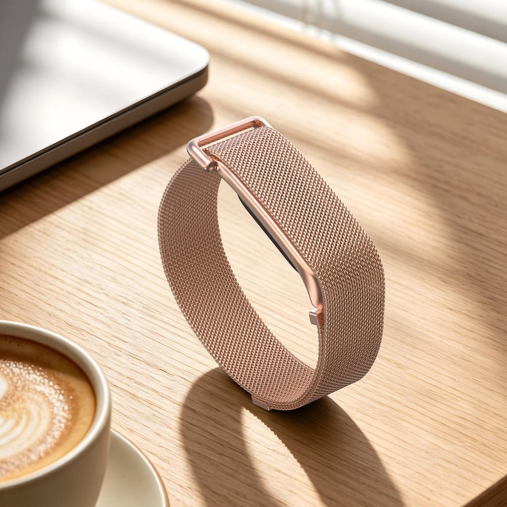 Google Fitbit Air Breathable Milanese Loop Band Quick Release Adjustable Soft Metal Tracker Accessory
