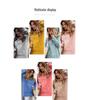 Women's Trendy Knitted Hoodie with Kangaroo Pocket - 2024 Collection