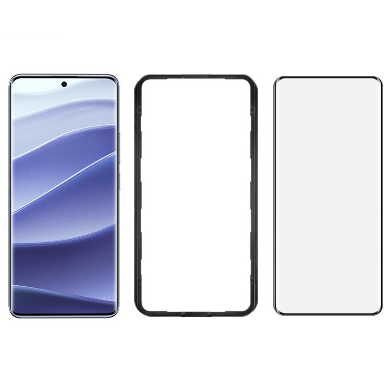 

IMAK Захисна плівка для екрана для Xiaomi Redmi Note 14 Pro 5G/Note 14 Pro+ 5G/Poco X7 5G Повністю клейка 3D вигнута плівка із загартованого скла з рамкою для позиціонування Type A