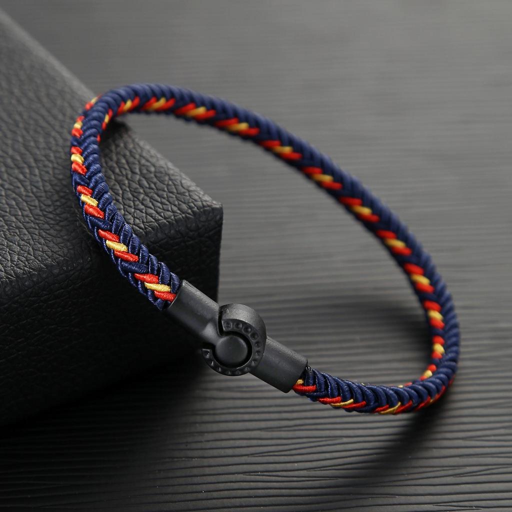Noter Grade A Ethnic Fabric String Bracelet For Men Double Layer Various Colors Available Sports Sweat Absorbent Braslet Bangle Hombre