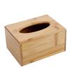 Wooden Cubic Rectangular Tissue Storage Box Paper Case Home Hotel Napkin Holder
