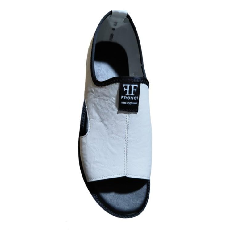 Pánské sandály Vysoce kvalitní kůže Ležérní sandál Módní venkovní plochý sandál Letní peep toe plážové boty pro muže Značka Sandalias