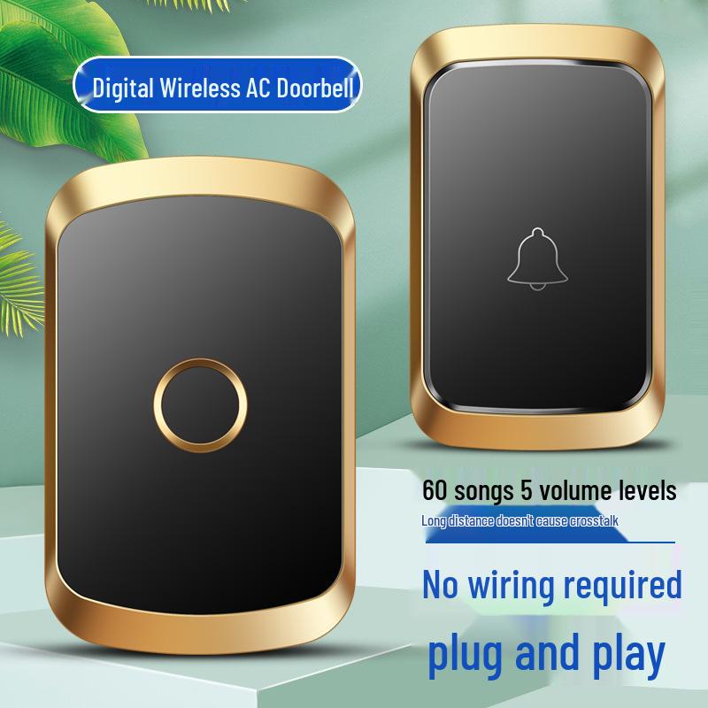 Wireless Waterproof Doorbell with Ultra-Long Range and Smart Elderly Call Button