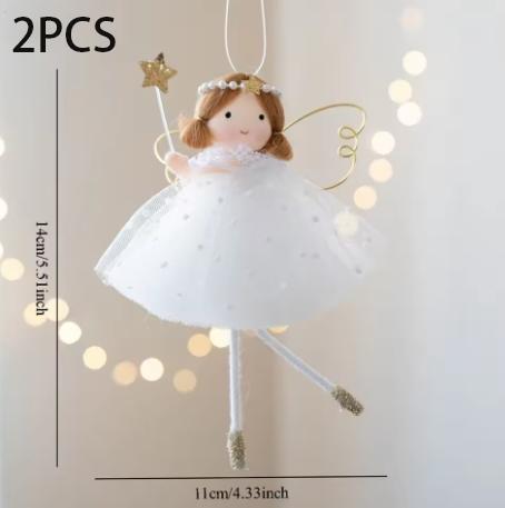 3PCS Creative Cute Fairy Tale Style Handmade Angel Pendant - Christmas Tree Suspend Pendant Scene Atmosphere Home Decoration