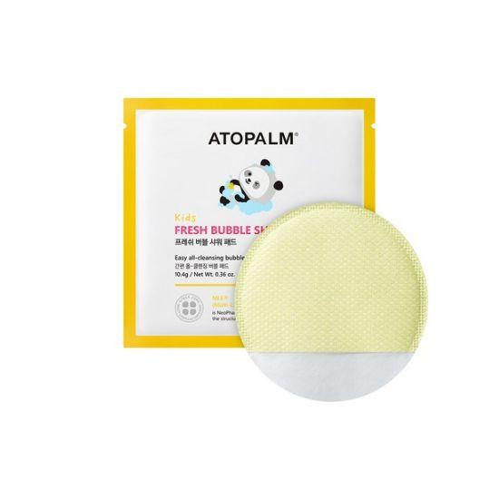 ATOPALM Kids Fresh Bubble Shower Pads Gentle Cleansing & Fun Bath 5pcs, 52g
