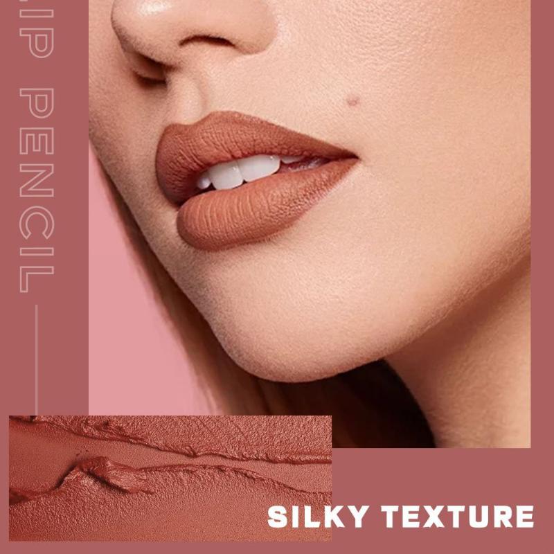 Easy Coloring Rotary Lipstick Pen Lasting Makeup Matte Natural Lipstick Lipliner