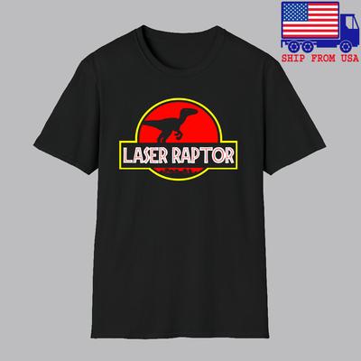 Kung Fury Laser Raptor Film Muži#039;s Černá Velikost S5XL Unisex Tričko
