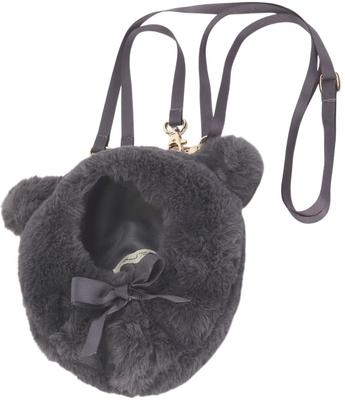 Black [Medium] Plush Toy, Doll, Mascot, Perfect for Nuikatsu, Nui Photography, Fluffy, Plush Clothes, Kigurumi, Costume, Pastel, 2-Way Shoulder Bag,