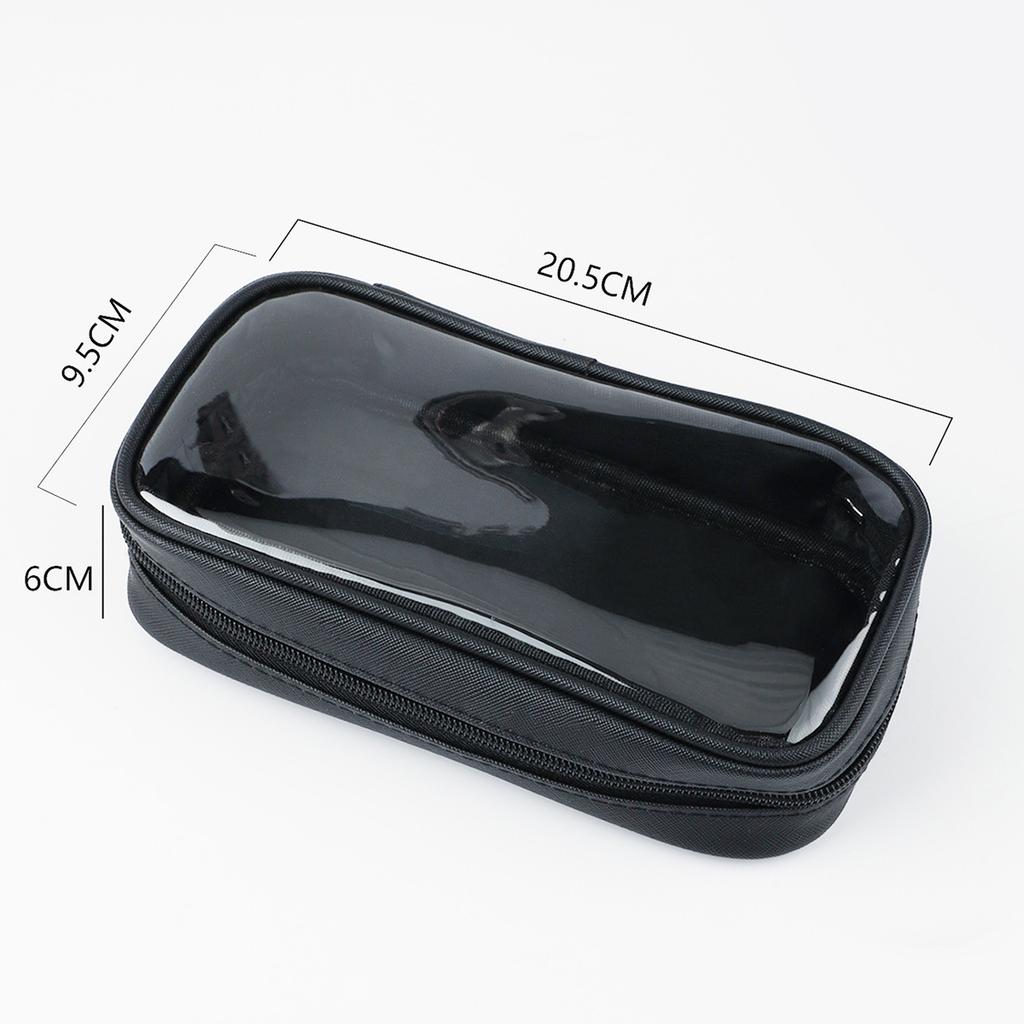 Single Black Translucent Waterproof Bag Cosmetic Bag Storage Bag Multi-functional High-end Waterproof Portable Bag
