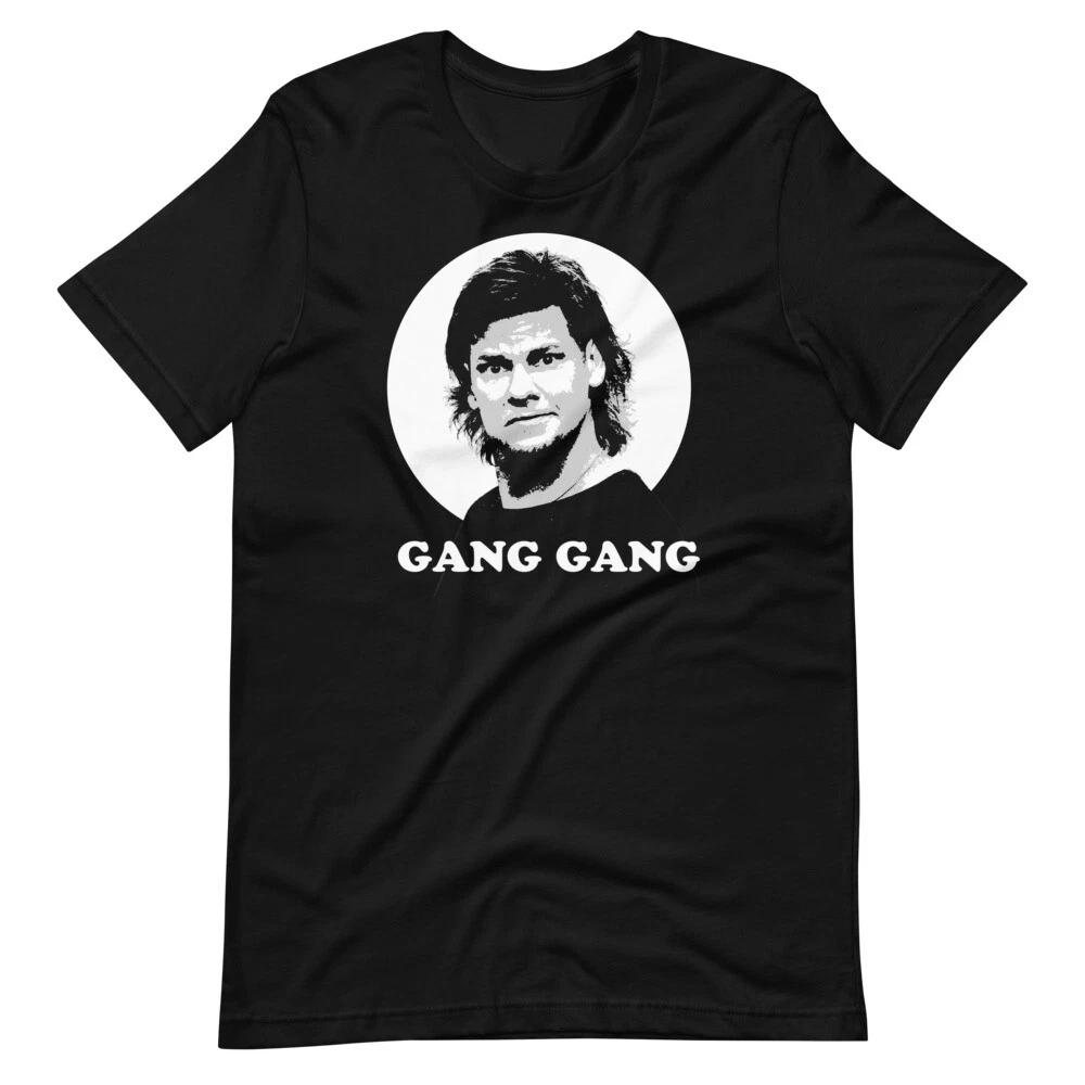 GANG GANG Theo Von Fan Art Graphic Tee Short-Sleeve Unisex 100% Cotton T-shirt Mens Tees Top 4XL