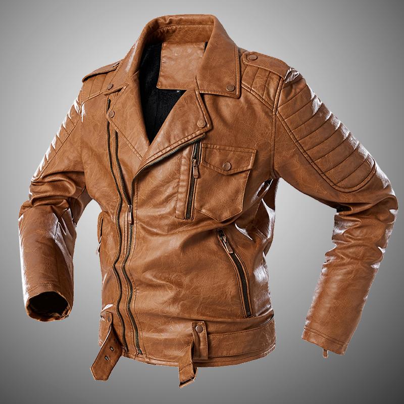 

Men Fashion Leather Jacket Coat Brand New Motorcycle Leather Jacket Men Faux Leather Jackets Winter Windbreaker Coats