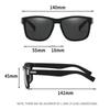 1 Piece Men Women Driving Fishing Sun Glasses  Vintage Square Polarized Sunglasses Driver'S Eyewear Uv380