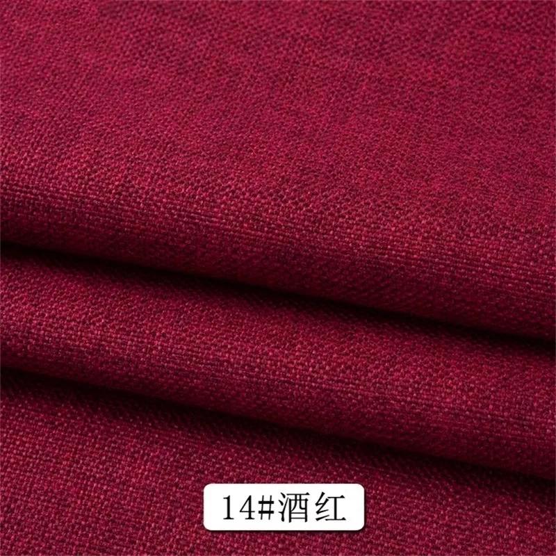 Cotton Linen Style Sofa Fabric By Meters for Upholstery Tablecloth Bag Curtain Pillowcase Diy Sewing Thick Wearable Cloth Plain