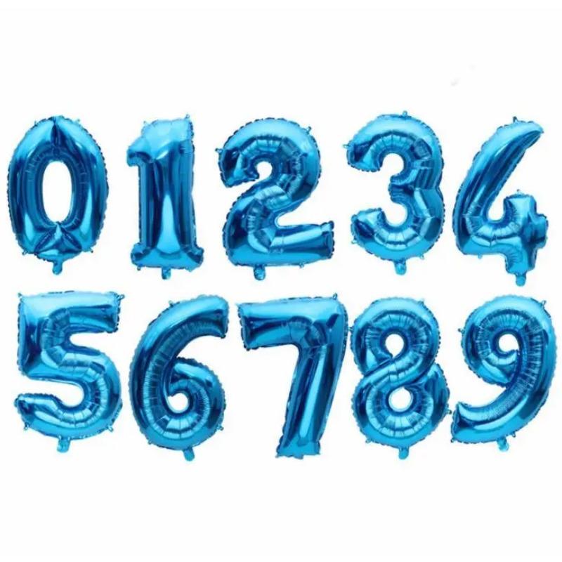 16 32 Inch Foil Birthday Balloons Number Ballon Figures Wedding Happy Birthday Party Decorations Kid Baloons Birthday