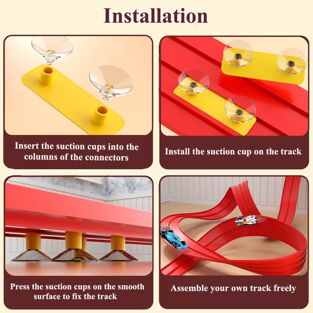 Children's Flexible Track Toy Miniature Car DIY Competitive Rail Vehicle Game Educational Gift for Children Christmas Gift